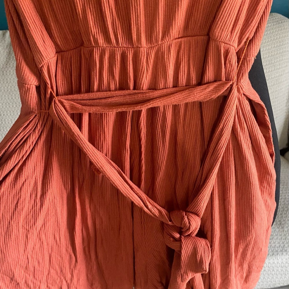 Brittany Aldean Rust Romper with Pockets - Picture 6 of 6